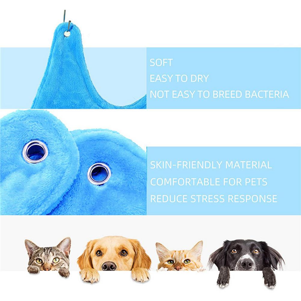 Portable Pet Dog Cat Grooming Hanging Hammock Harness Breathable Groom Helper US